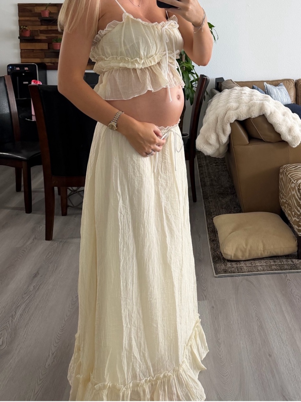 Dahlia Baby Yellow Maxi Skirt - Picture 2 of 3
